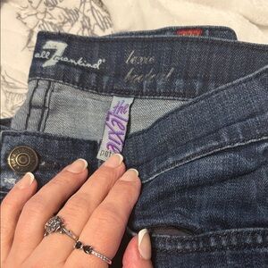 7 For All Mankind Women's Indigo Boot Cut Jeans